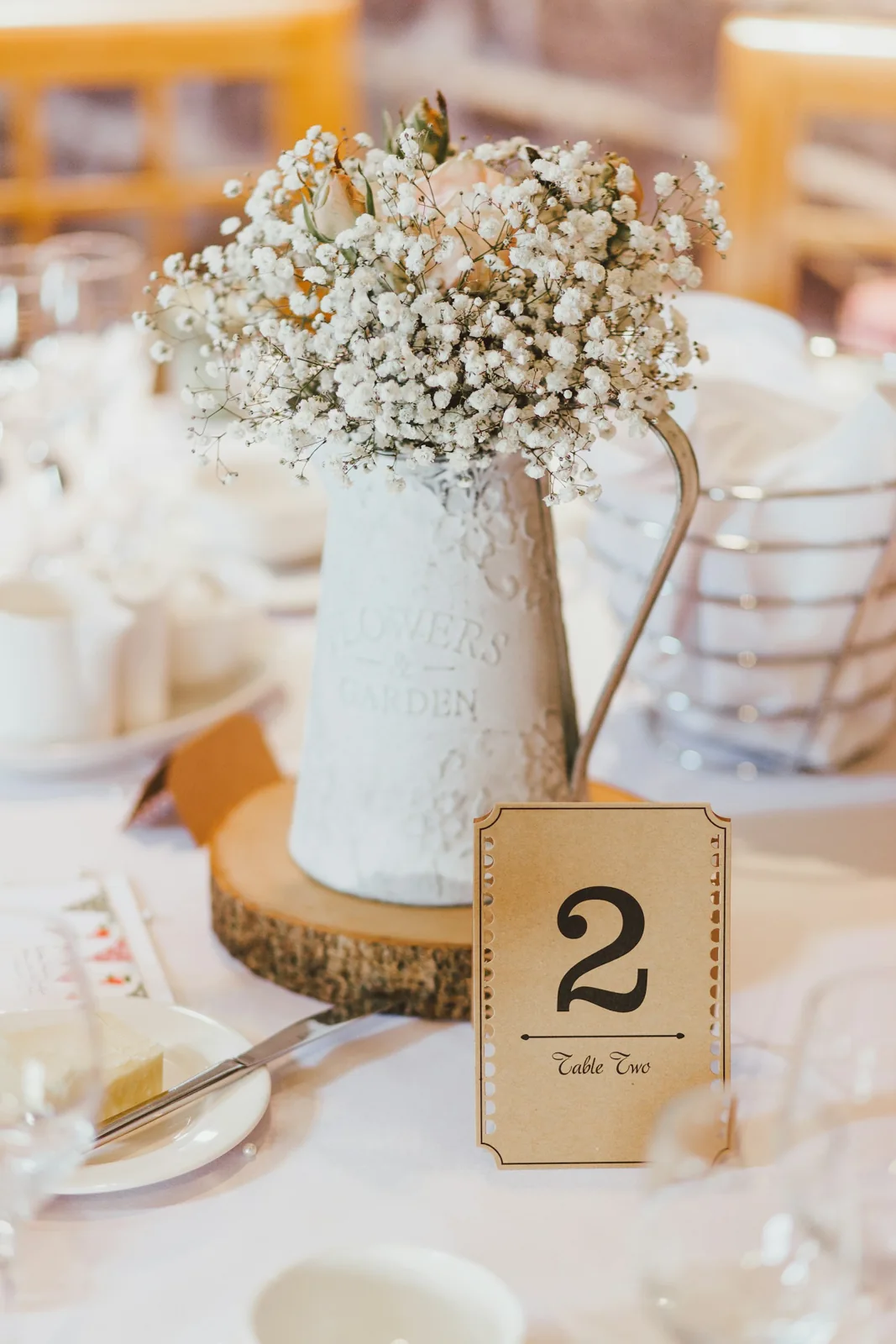 A table arranged for sharing a meal