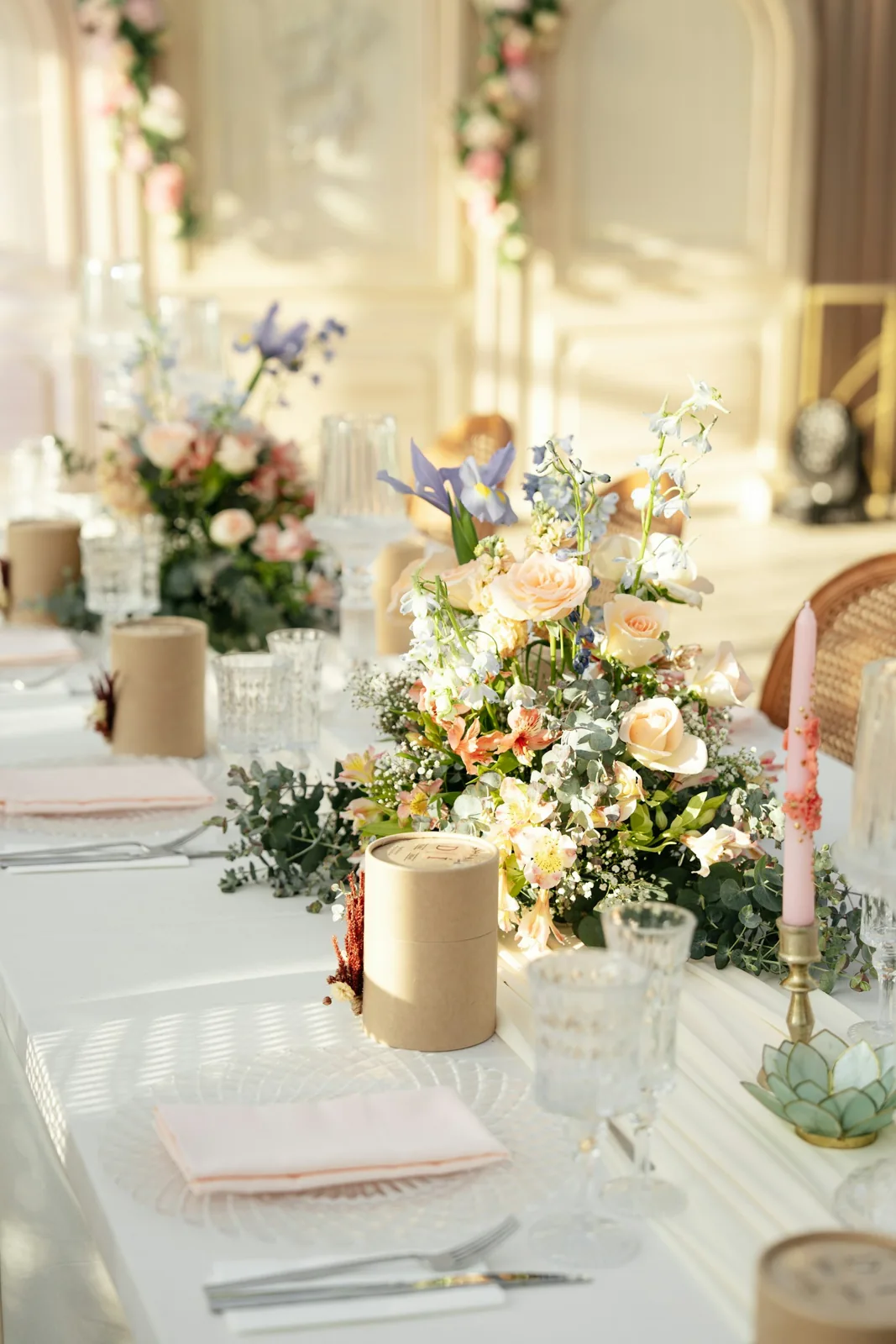 Table with flowers